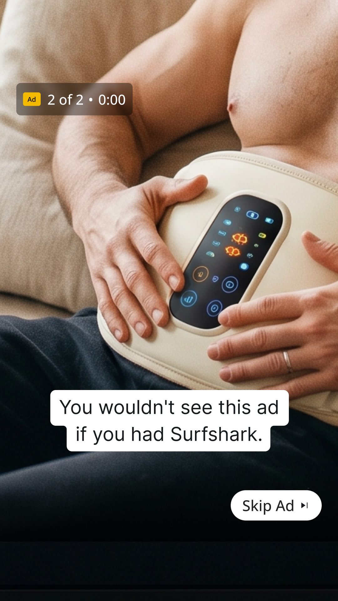 Surfshark Facebook ad