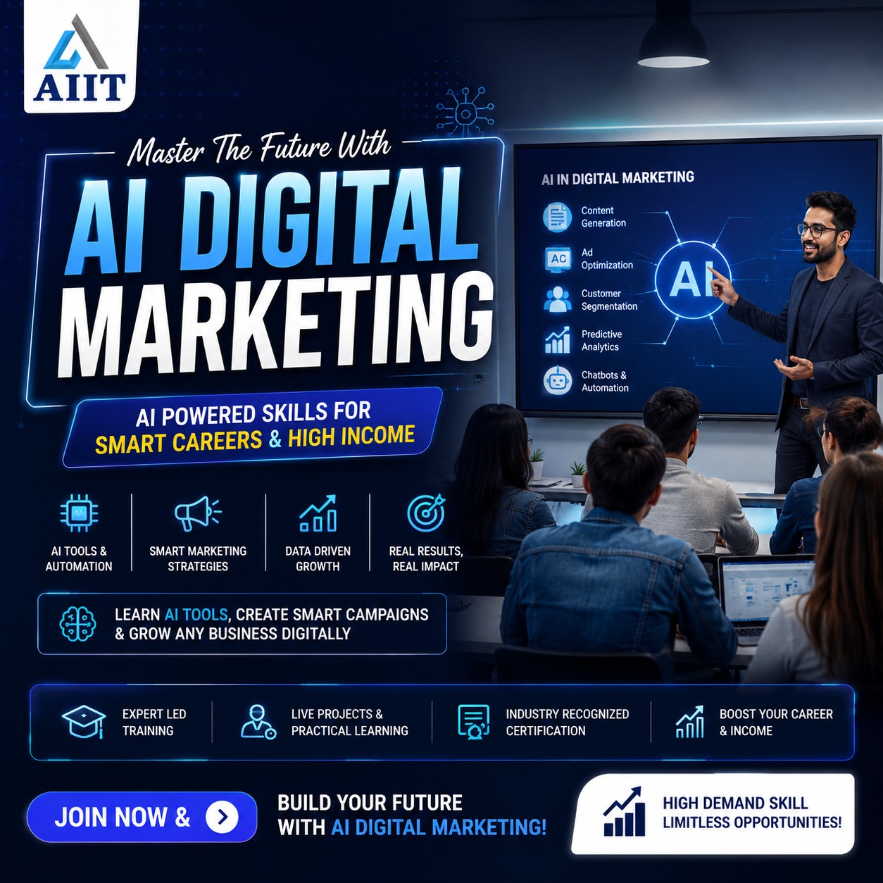 AIIT Facebook ad: ai digital marketing