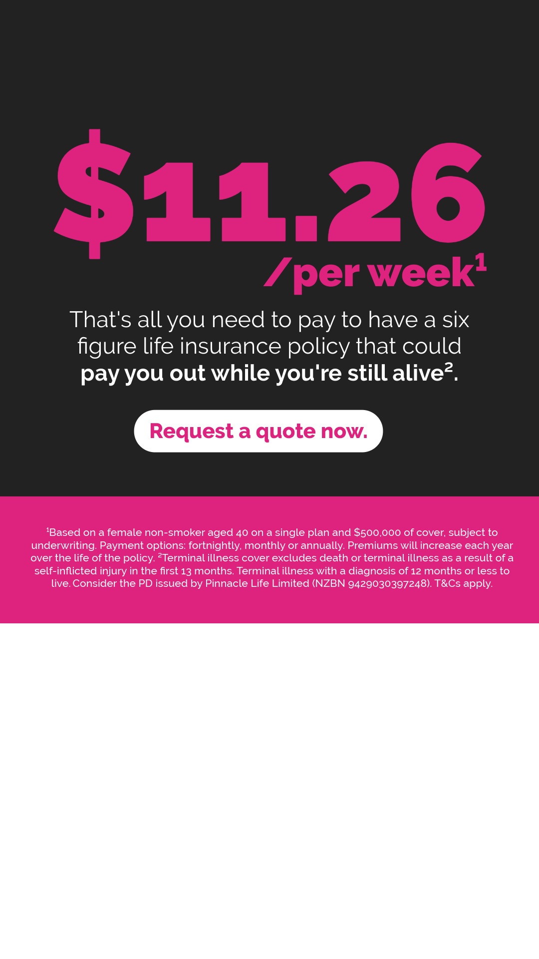 OneChoice Facebook ad