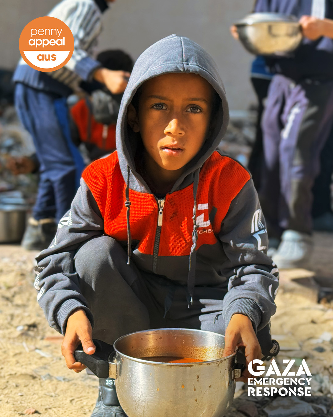Penny Appeal Australia Facebook ad: Hot meals are bringing comfort and nourishment to…