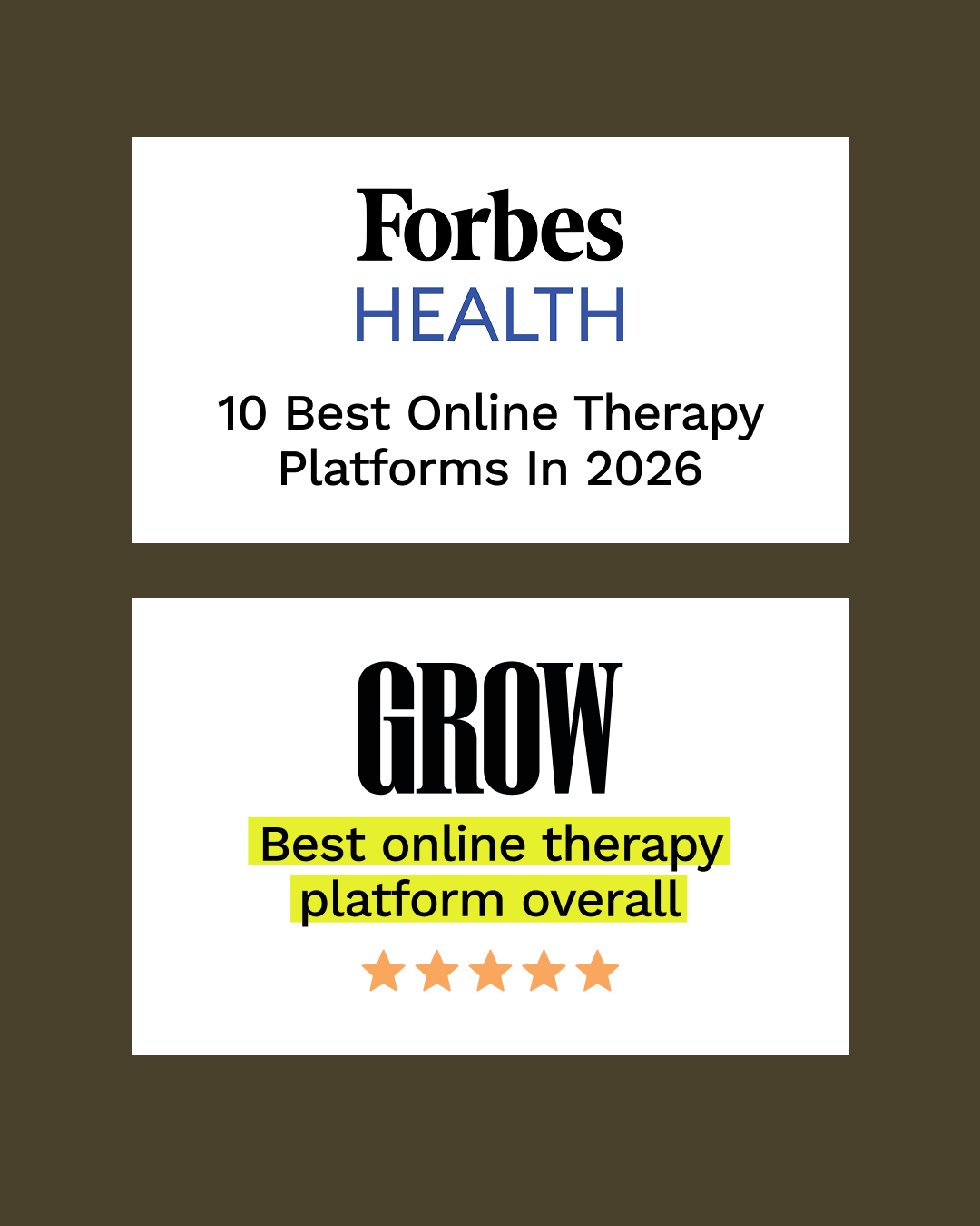 Grow Therapy Facebook ad: The reviews back this one up
