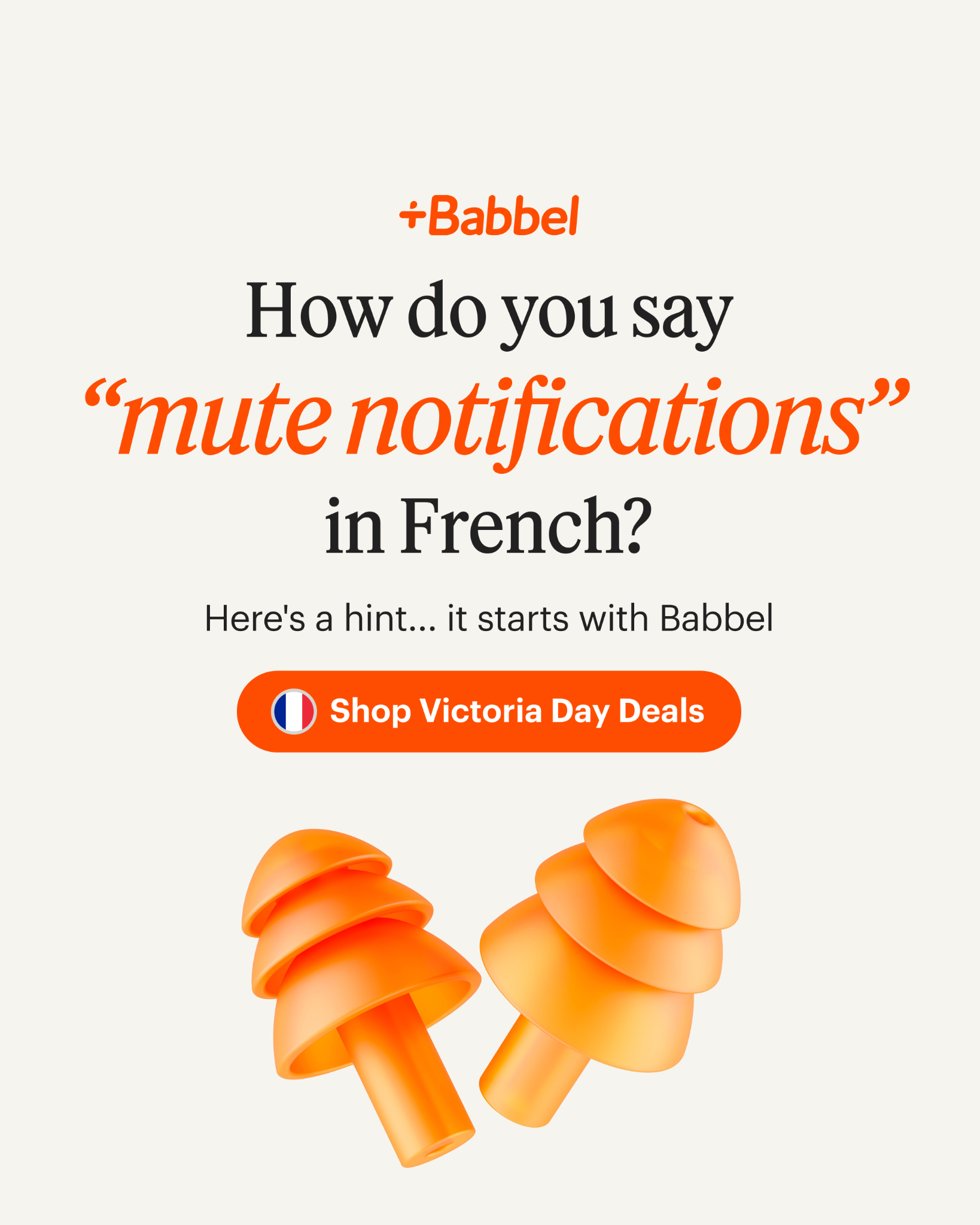 Babbel Facebook ad