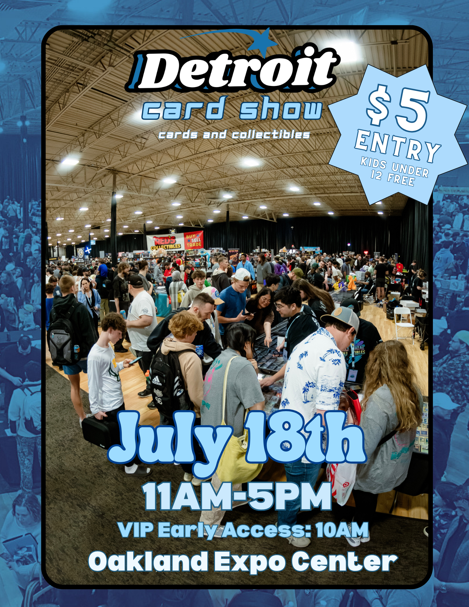 Detroit Card Show Facebook ad