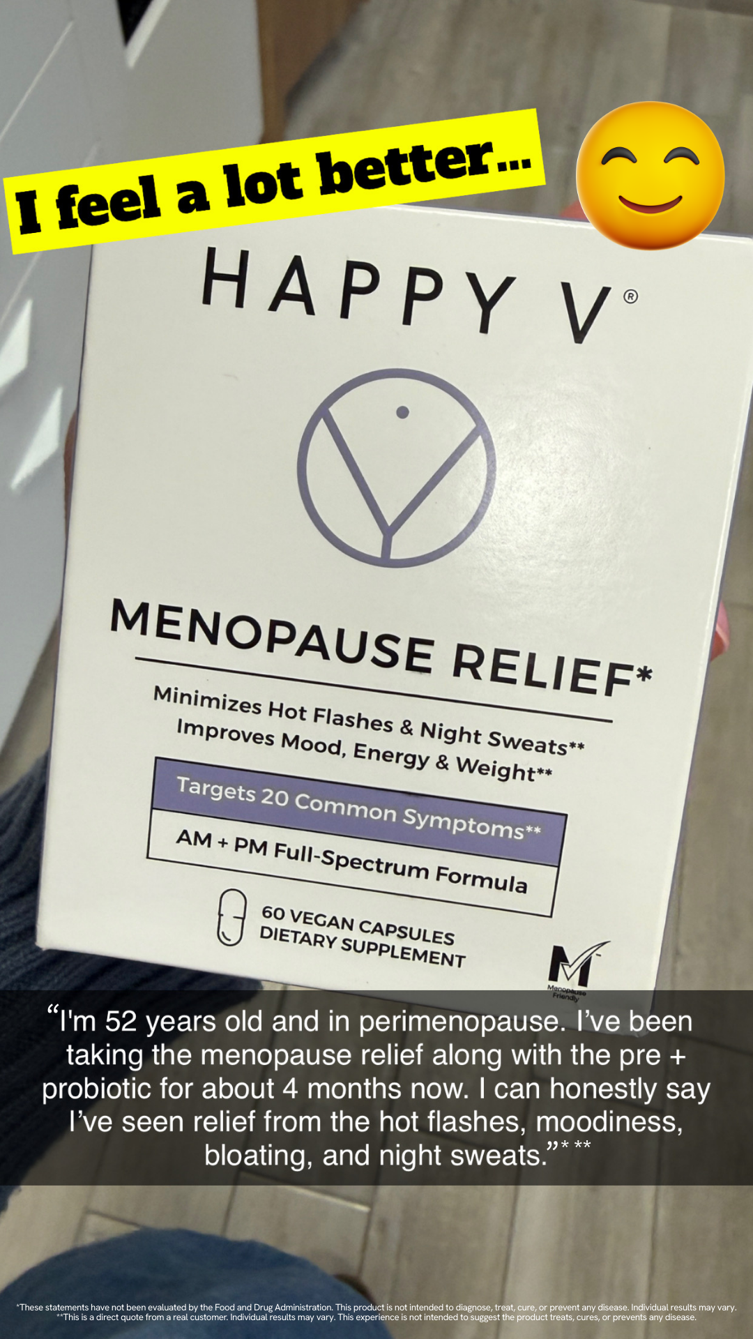 Happy V Facebook ad