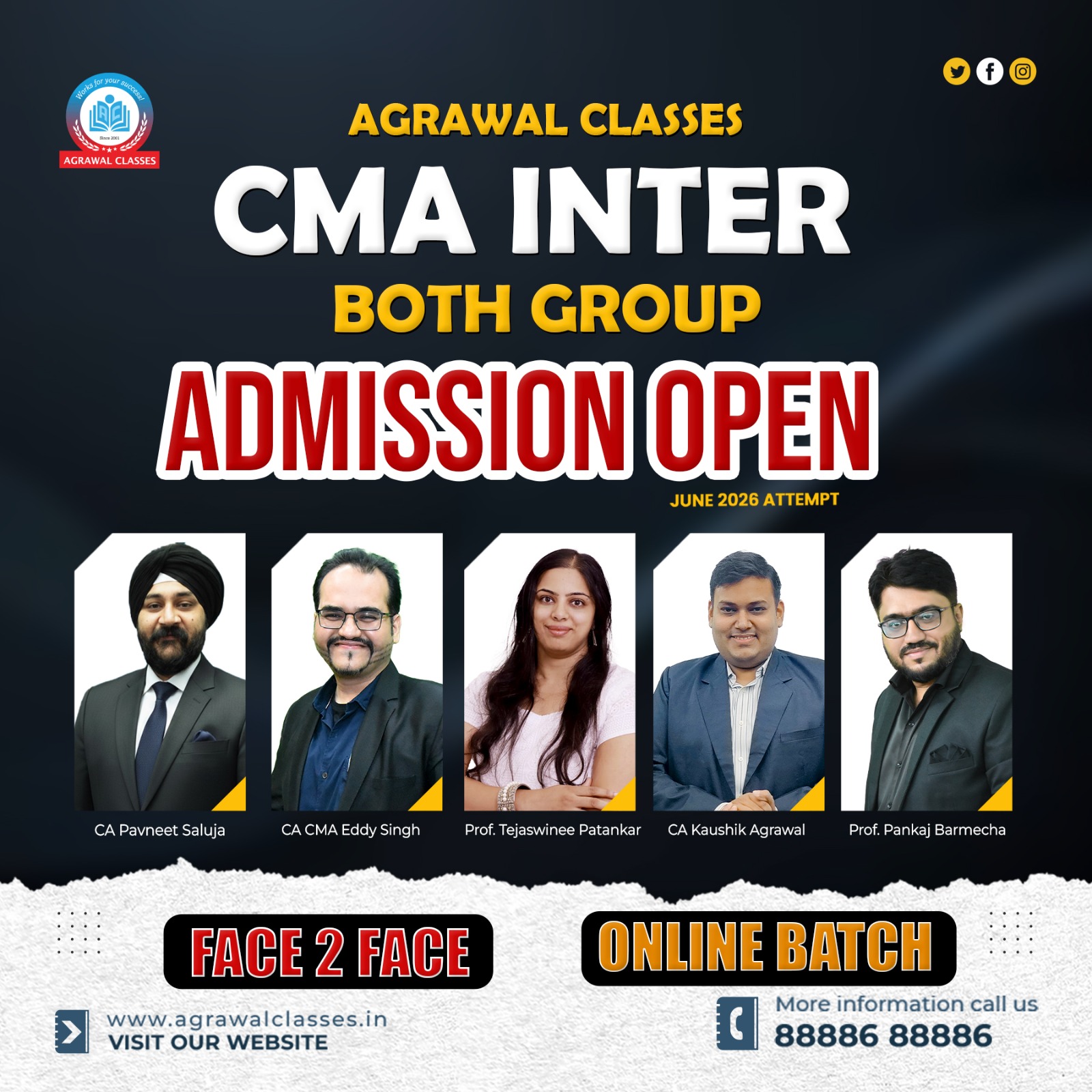Agrawal Classes - CA CS & CMA Coaching Classes Facebook ad