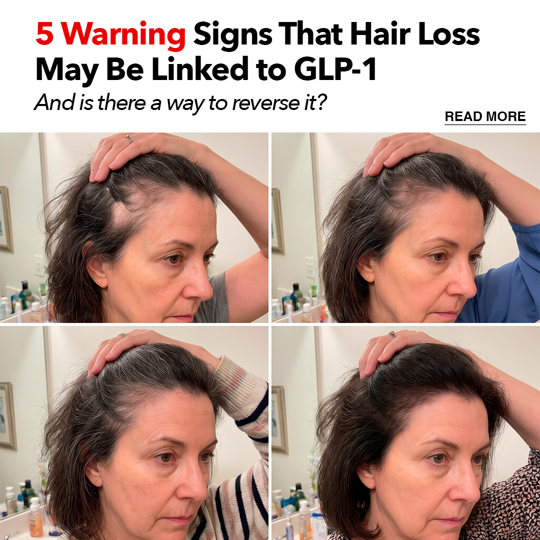 Health & Wellness Insider Facebook ad: TOP 5 Warning Signs of GLP-1 Hair Loss