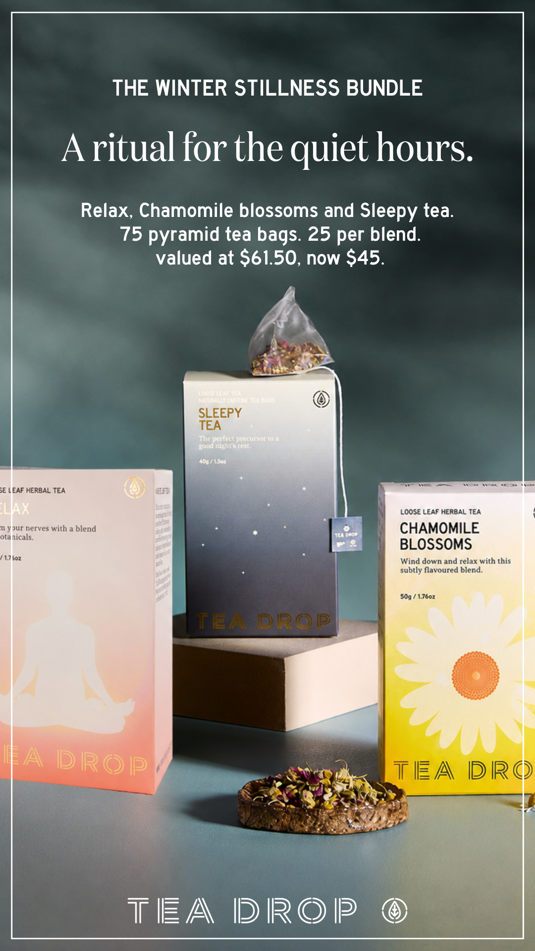 Tea Drop Facebook ad