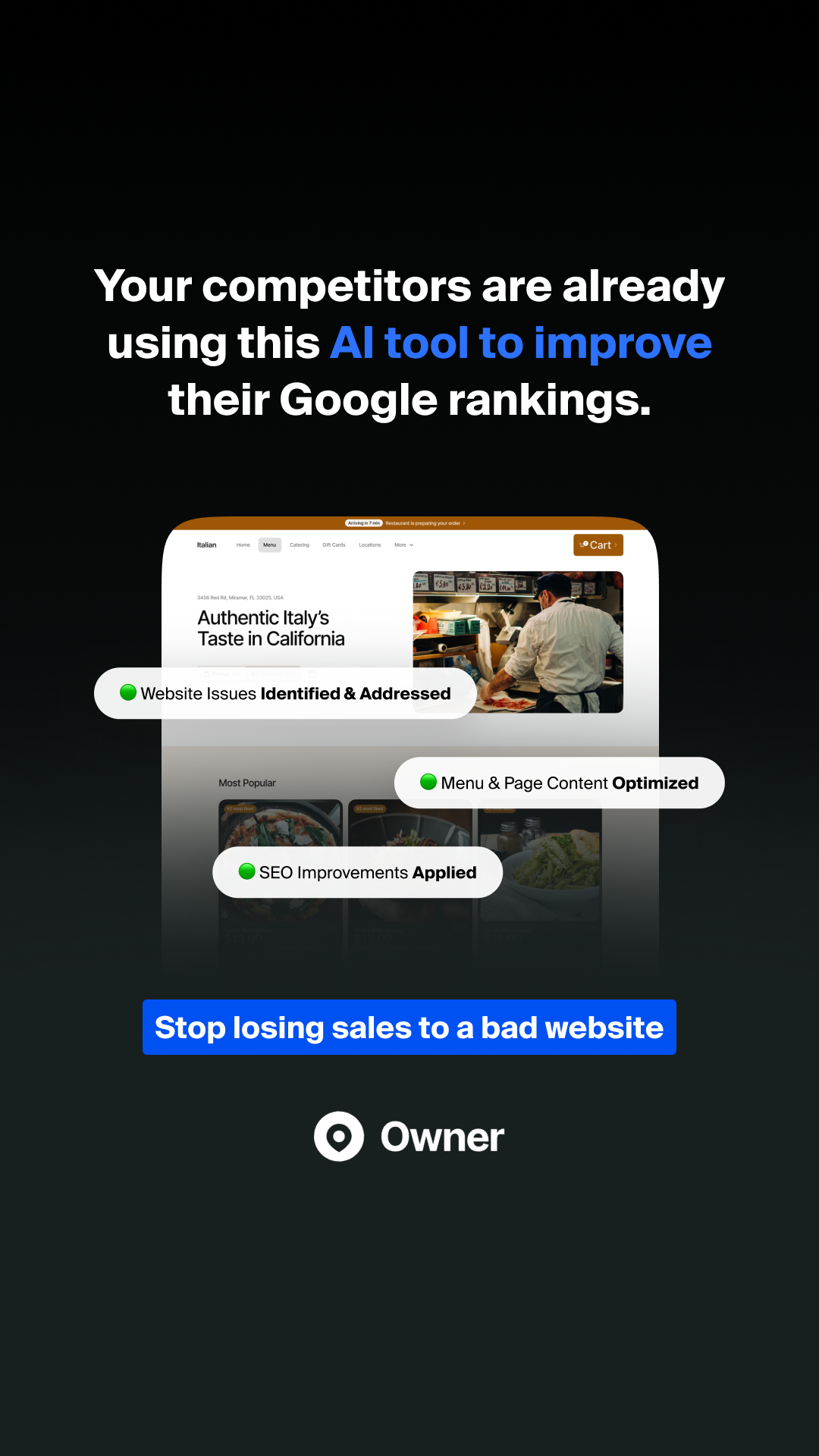 Owner.com Facebook ad