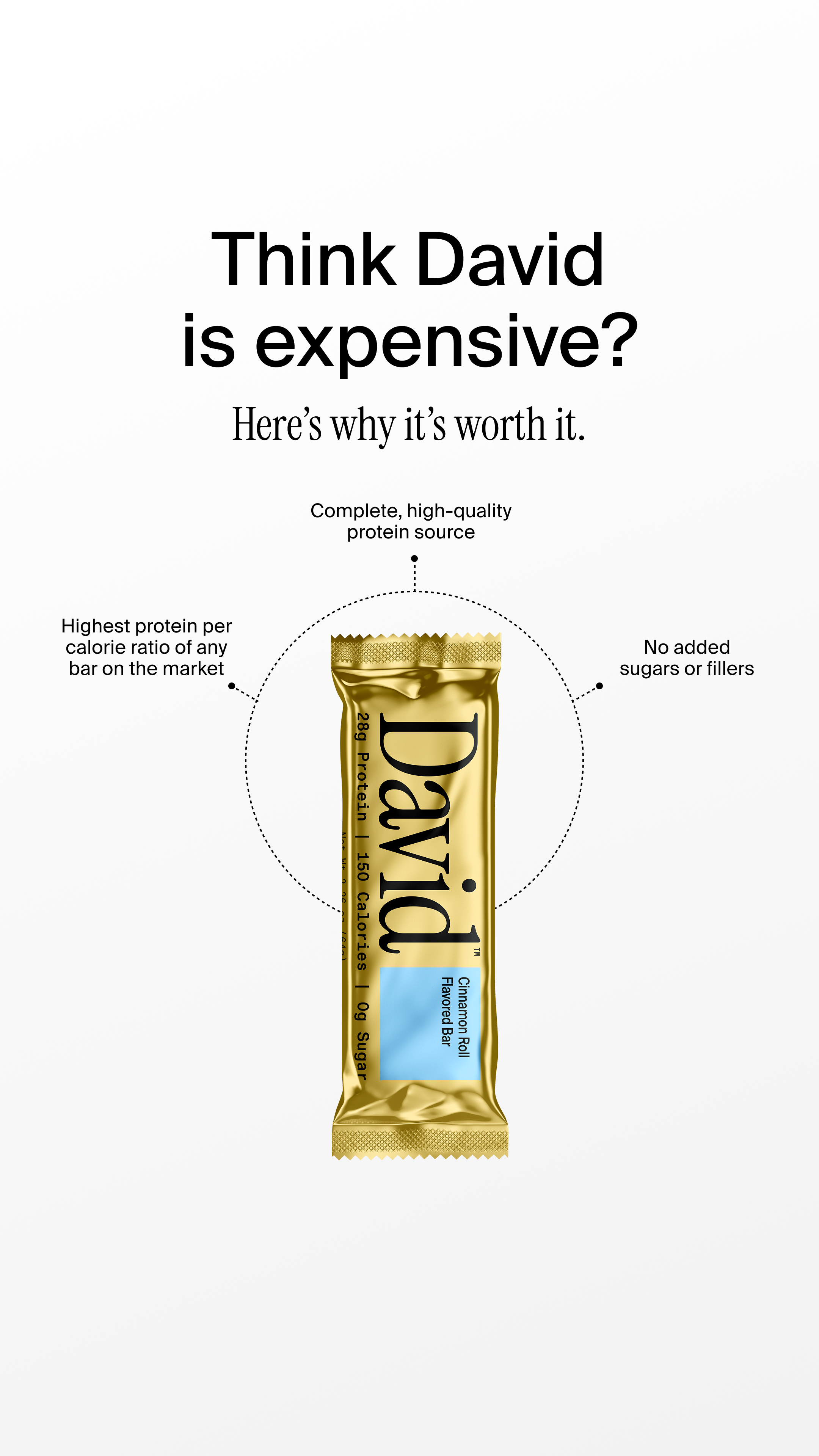 David Protein Facebook ad