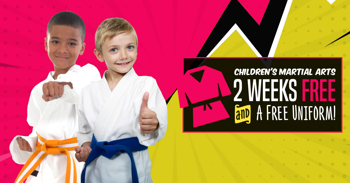 Polaris Taekwondo Facebook ad: 2 Weeks Free - Includes a Free Uniform!