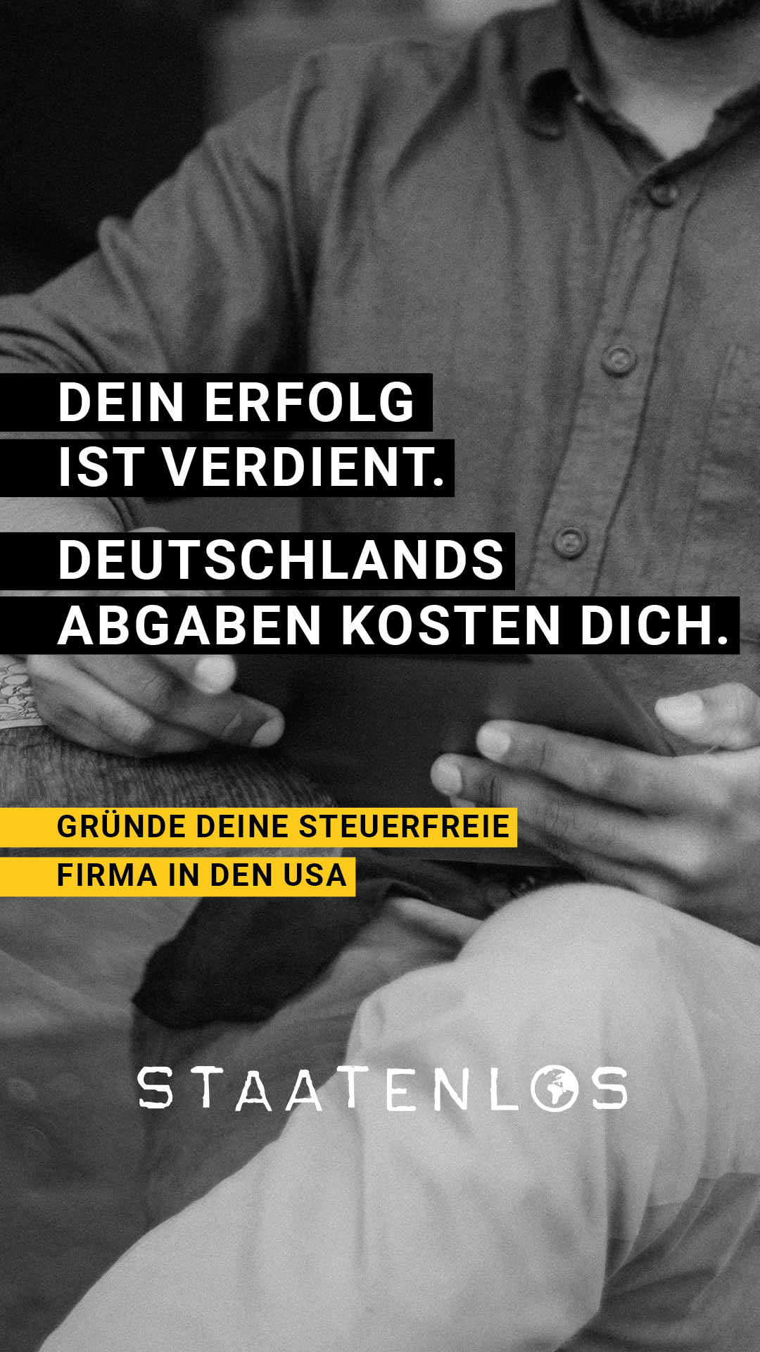 Staatenlos Facebook ad
