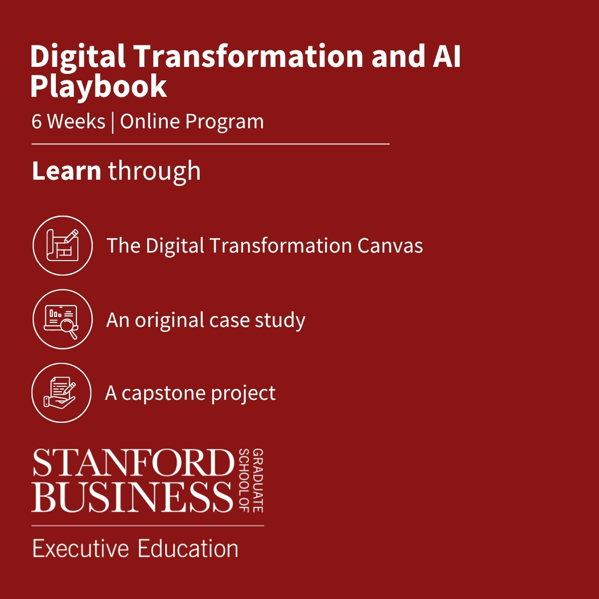 Stanford Graduate School of Business Facebook ad