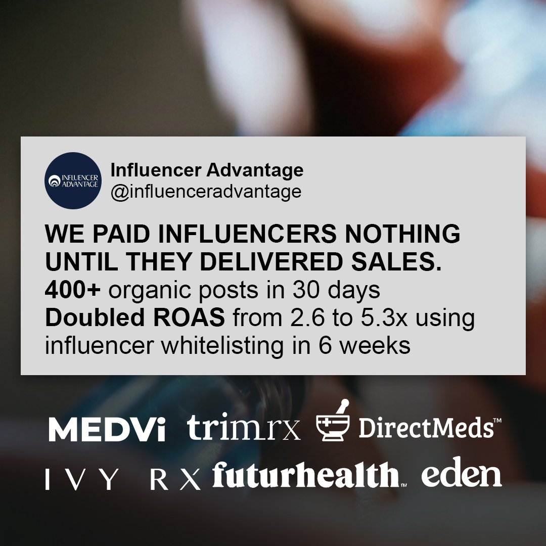 Influencer Advantage Facebook ad