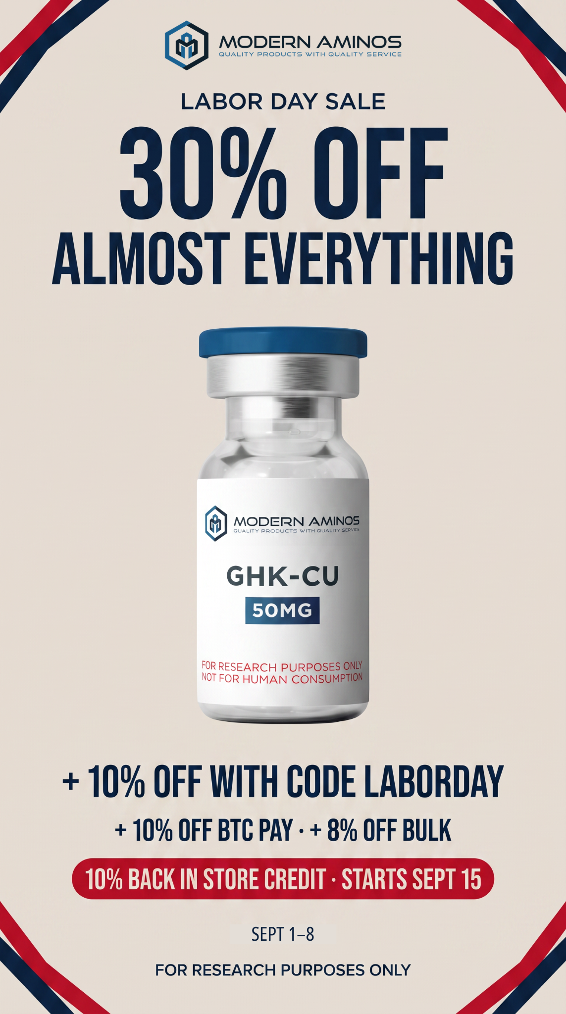 Modern Aminos Facebook ad