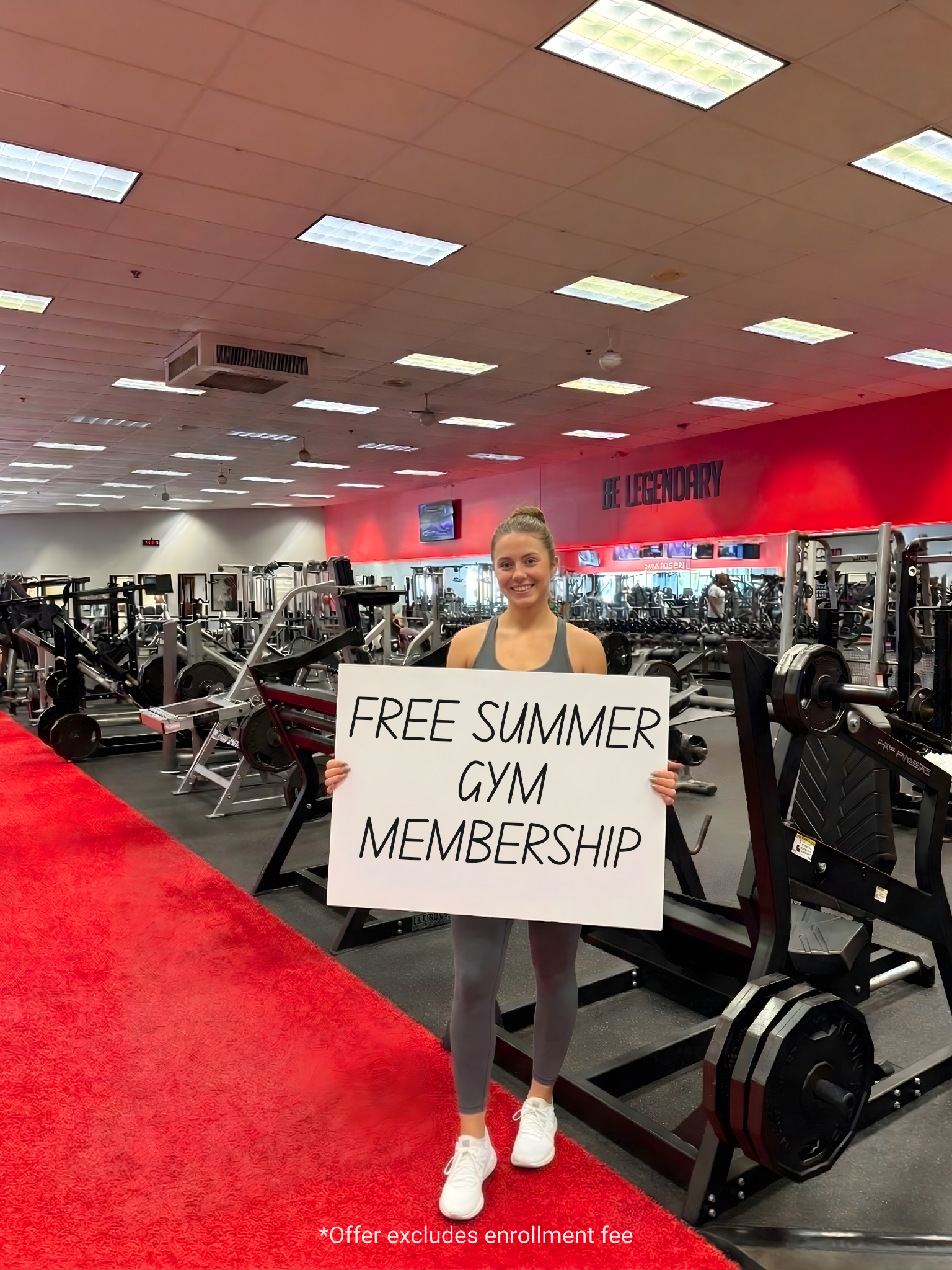 Max Fitness Clemson Facebook ad: Get Summer FREE at Max Fitness Clemson (Ends July 31)