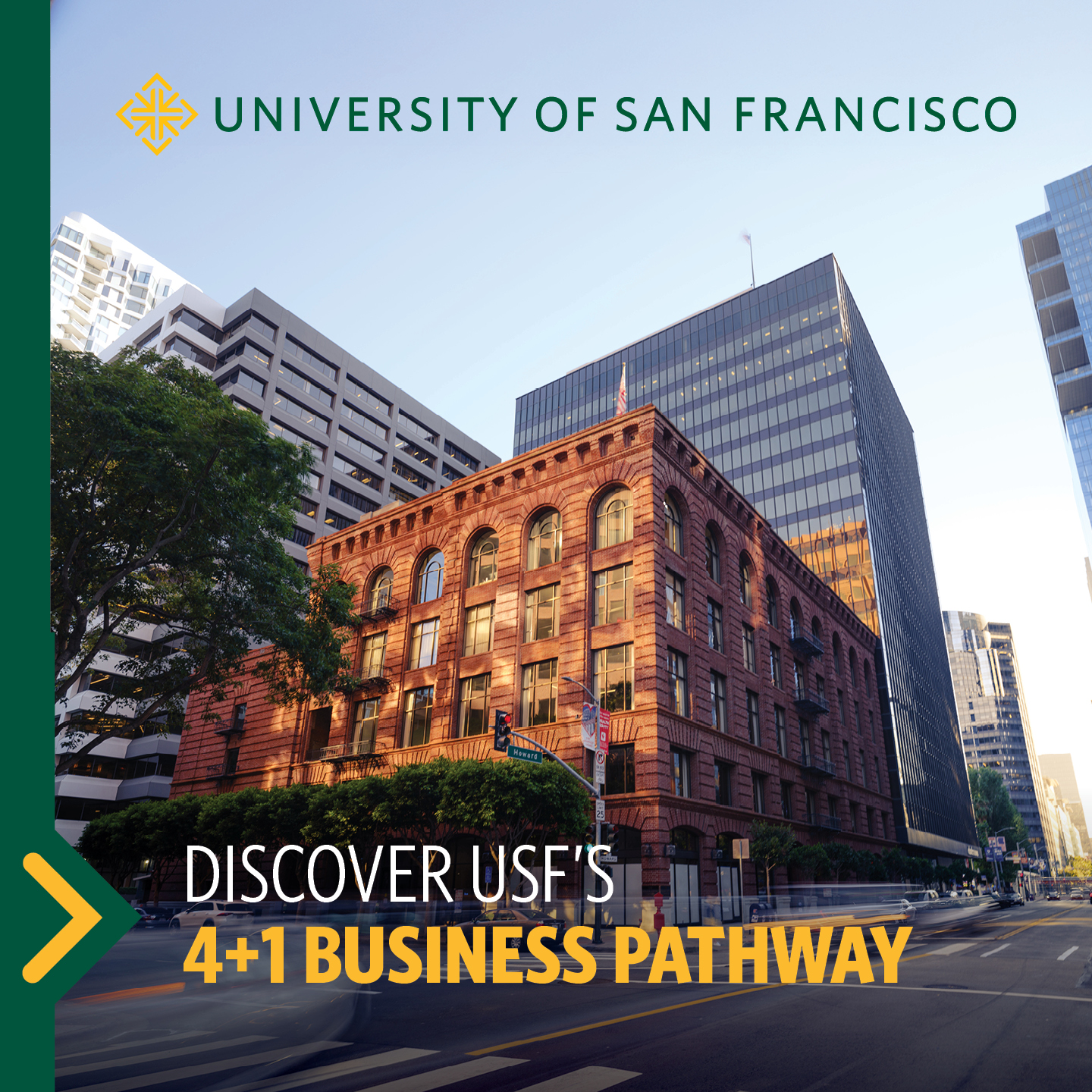USFCA Admission Facebook ad: Ready for fast-track business leadership?