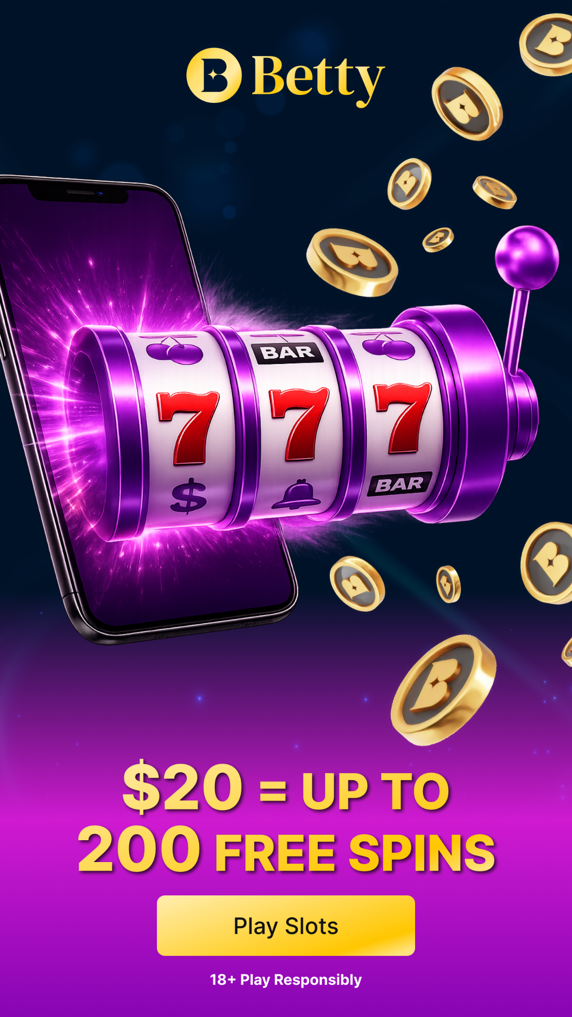 Betty Online Casino Facebook ad