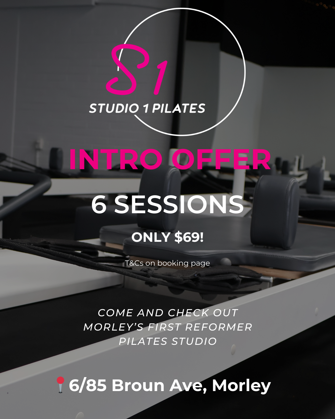 Studio 1 Pilates Facebook ad from Nov 27, 2025