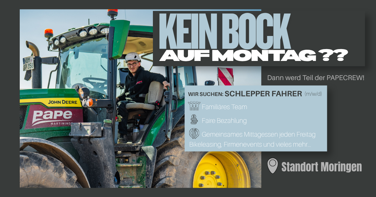 Pape Martinihof GmbH & Co. KG Facebook ad: Bock auf Baustellen?