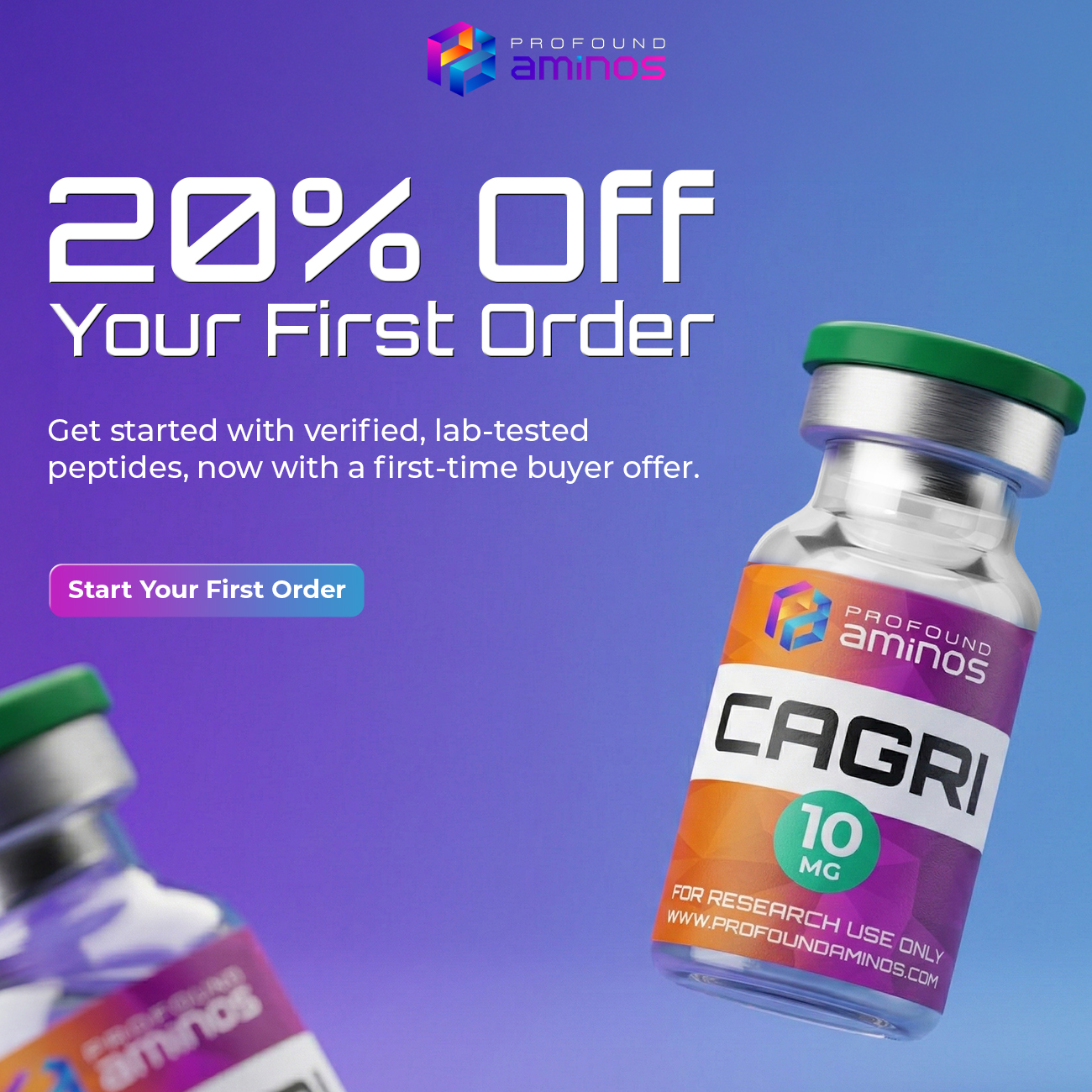 Profound Aminos Store Facebook ad