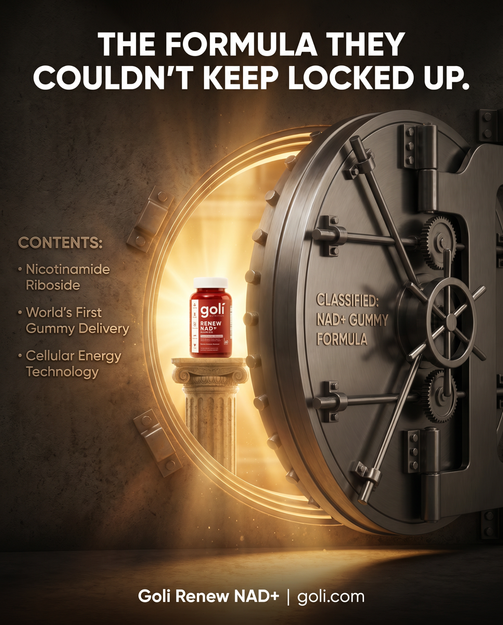 Goli Facebook ad: Up to 60% OFF. Breakthrough in healthy aging
