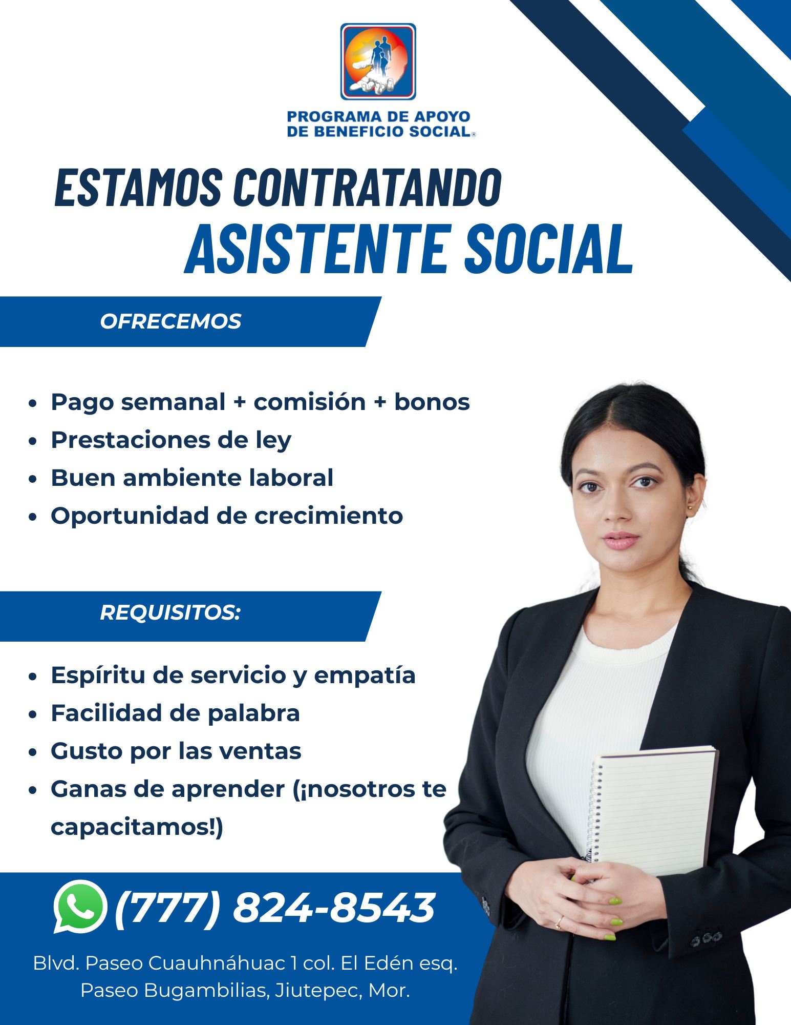 PABS RH Cuernavaca Facebook ad: Si estás buscando estabilidad, prestaciones reales y una…