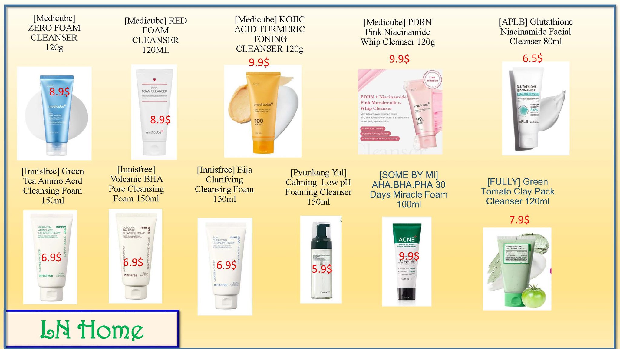 LN Home Facebook ad: រាយក៏លក់ ដុំក៏បោះ ឡៃឡុងក៏មាន