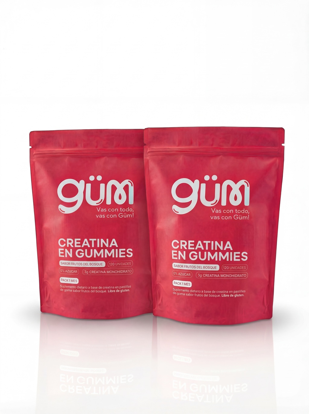 Gomitas GÜM Facebook ad: Fuerza, energía y sabor… todo en una gomita.