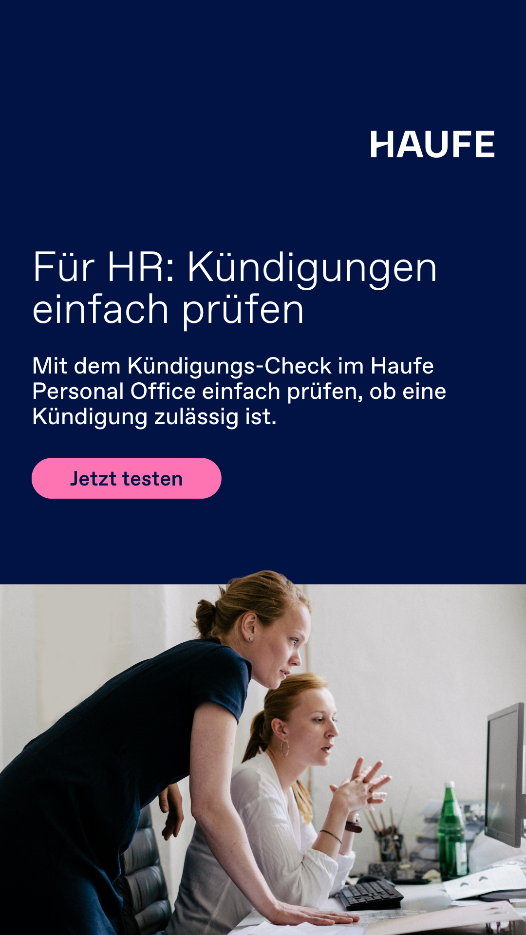 Haufe Facebook ad
