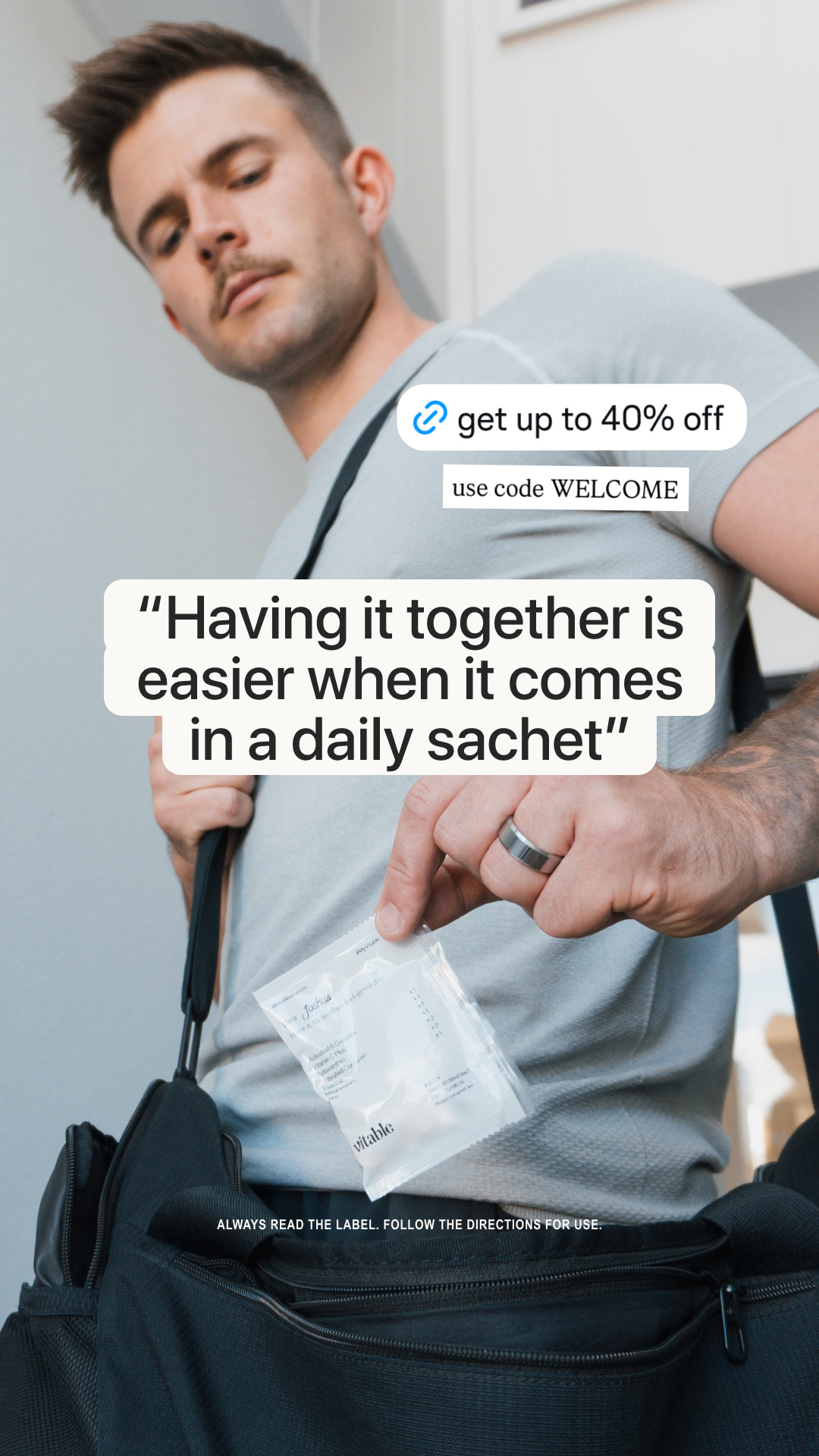 Vitable Facebook ad: Vitable | Personalised Daily Vitamin Packs