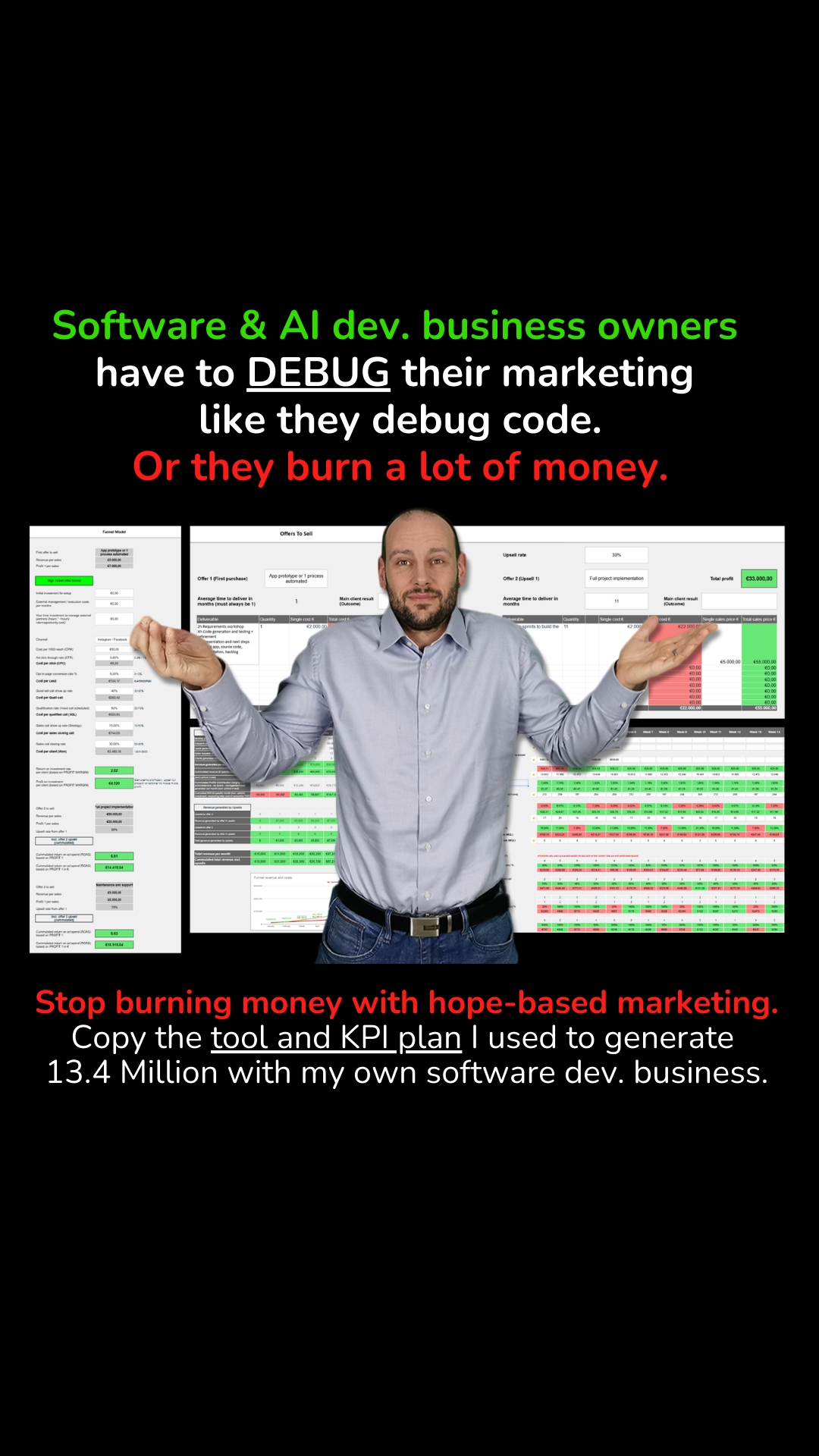 Flash Hub Facebook ad: Software- or AI Dev. Business Owner?