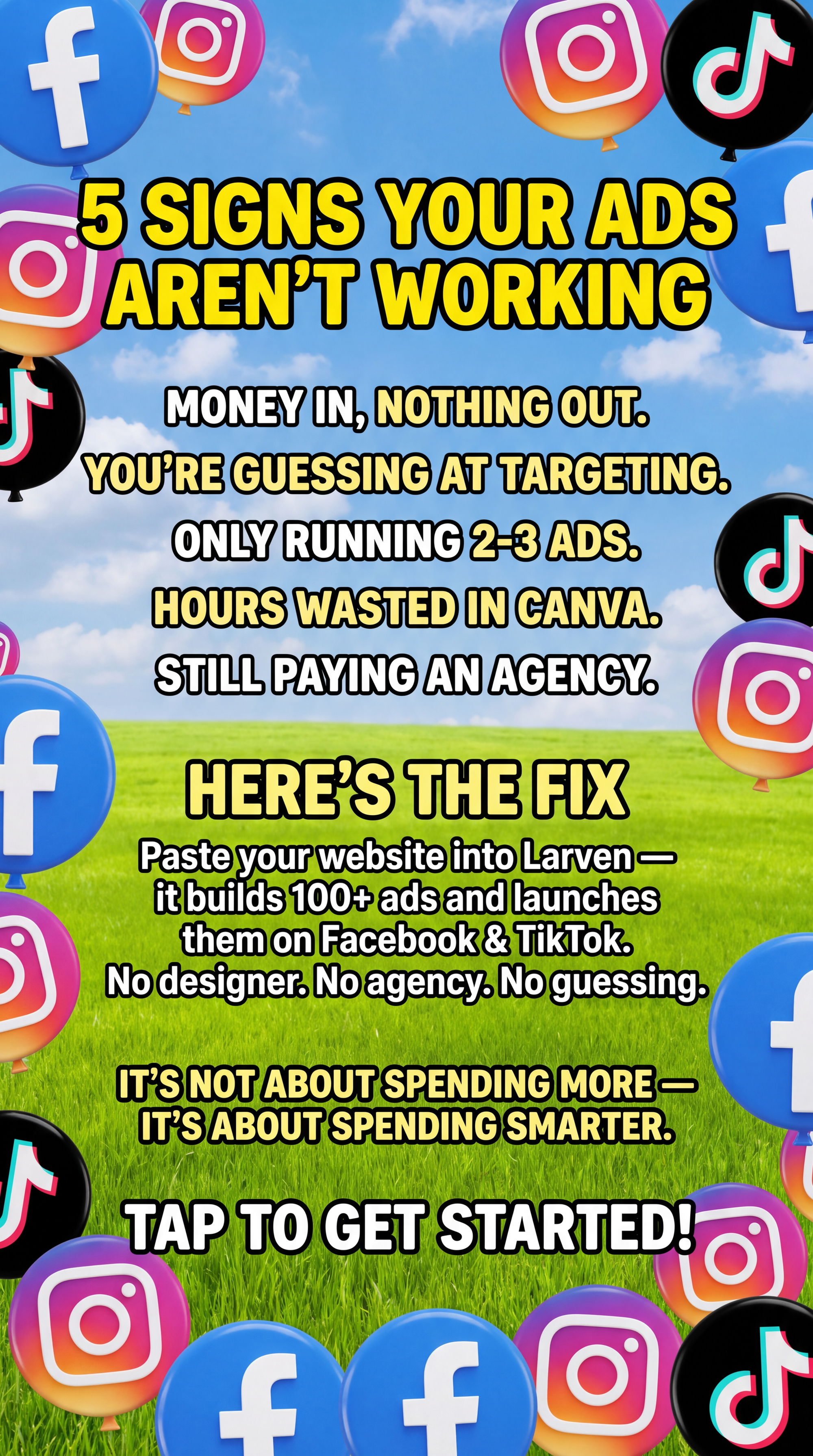 Larven AI Facebook ad
