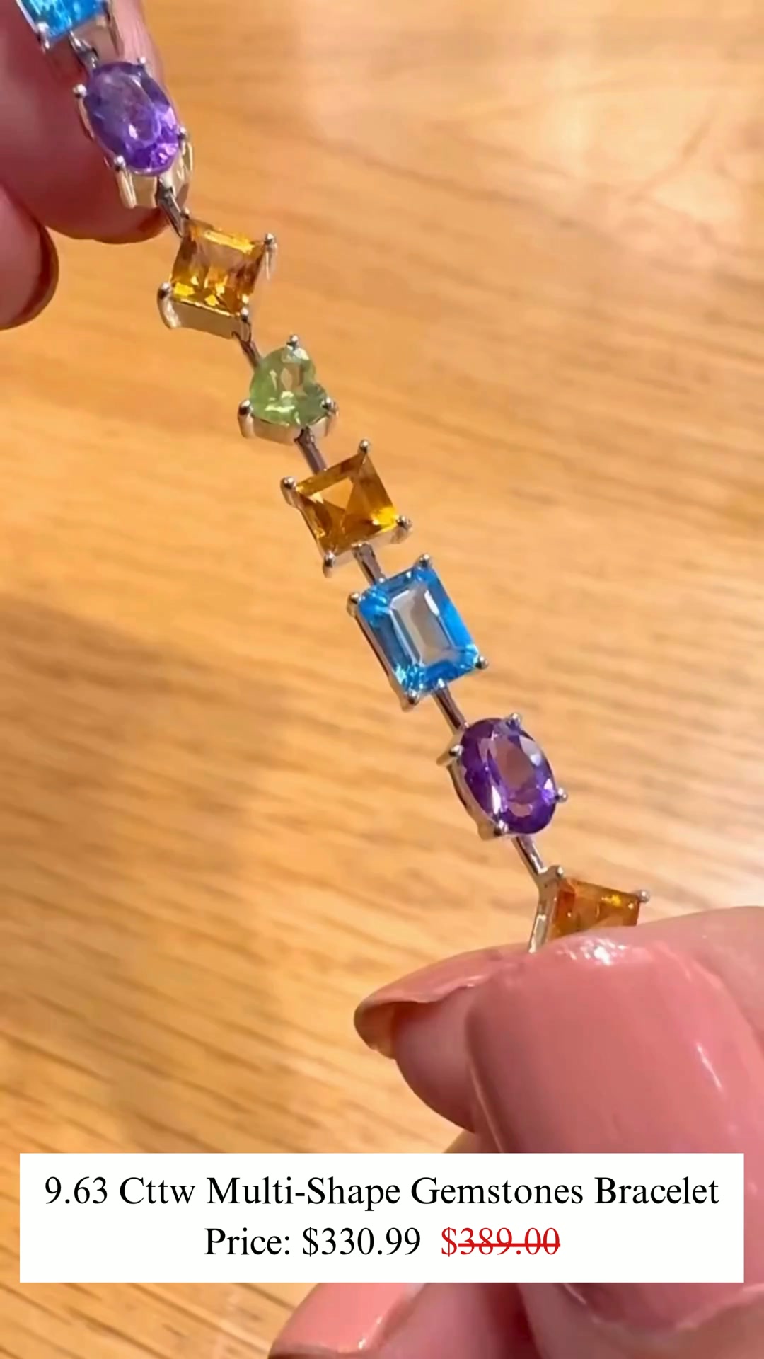 Fine color Jewels Facebook ad: 10% Off Multi-Gemstone Bracelets