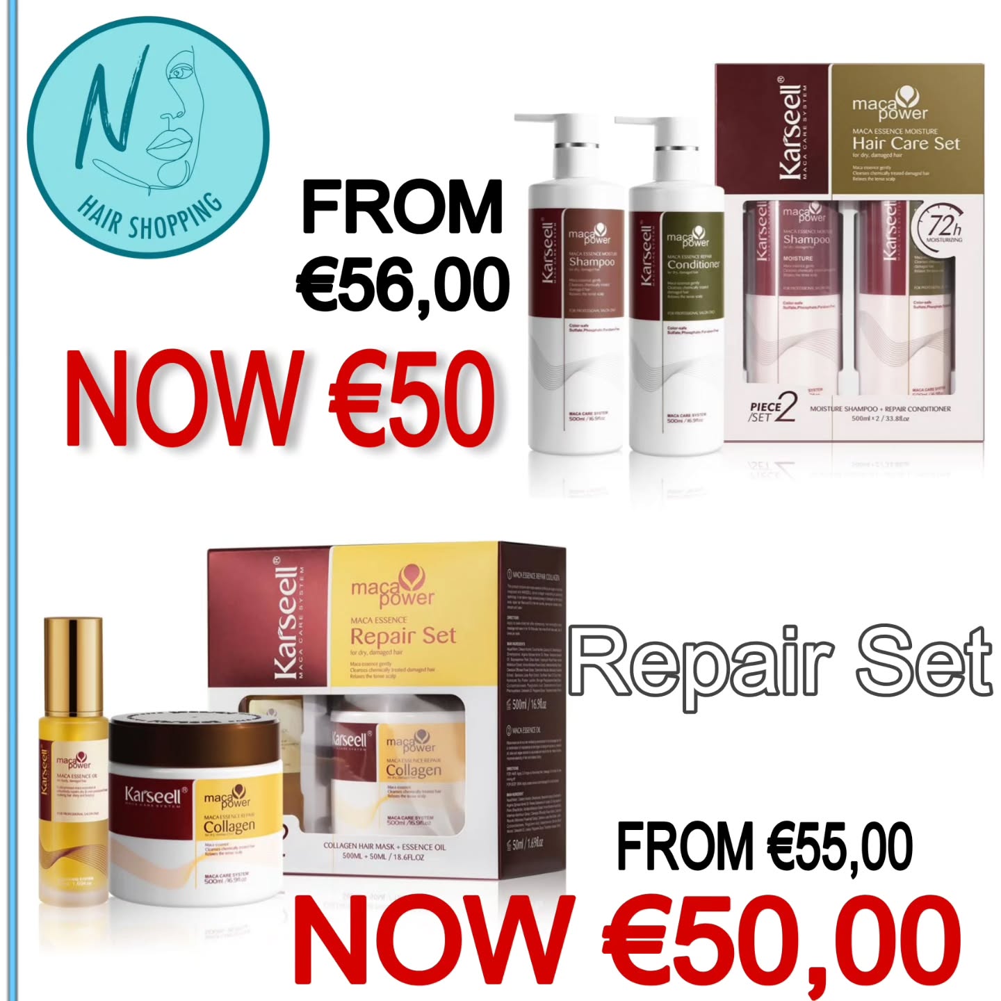 Hair Shopping Cyprus - Προιόντα Κομμωτηρίου - Κύπρος Facebook ad