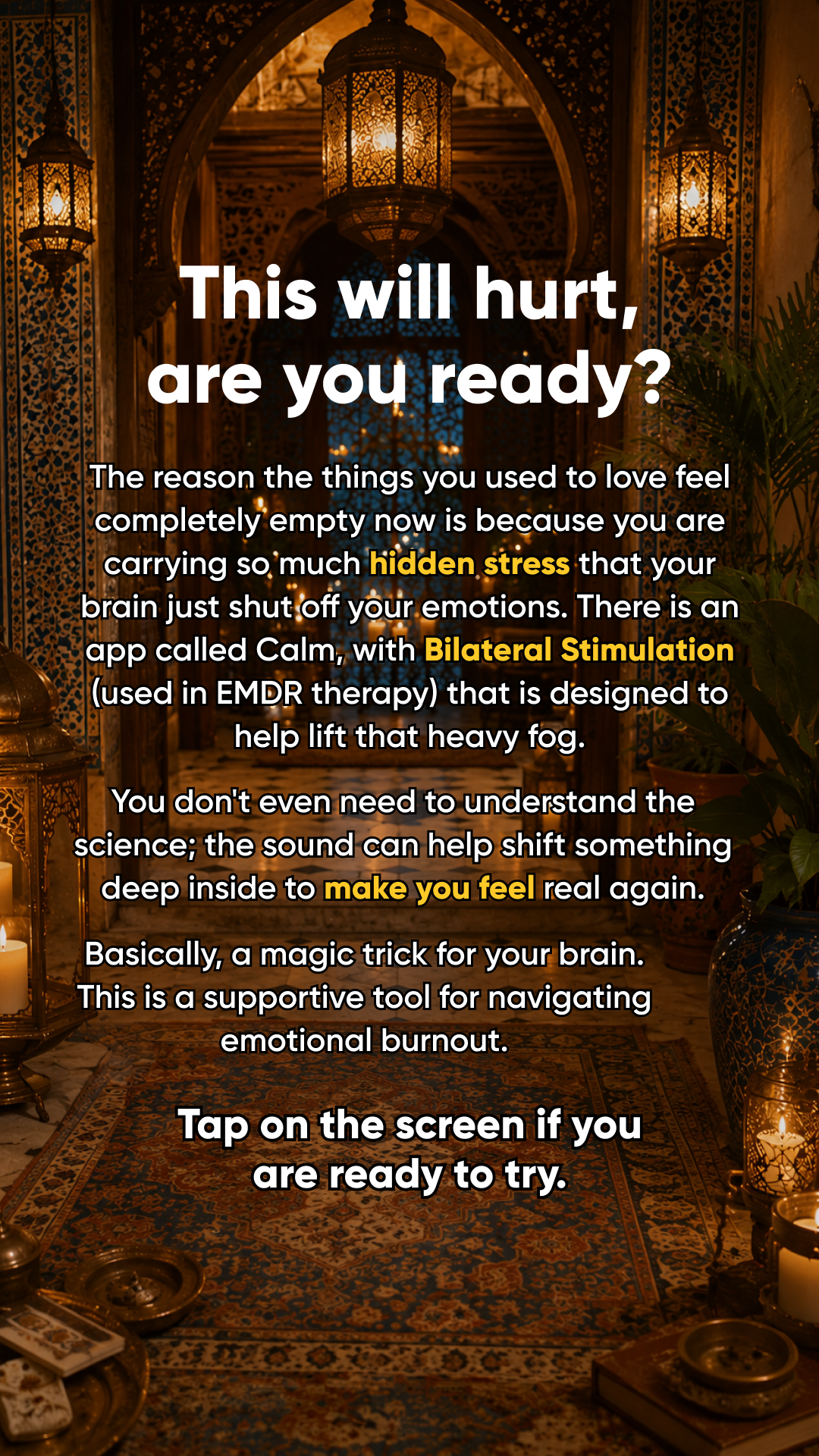 Calm Facebook ad