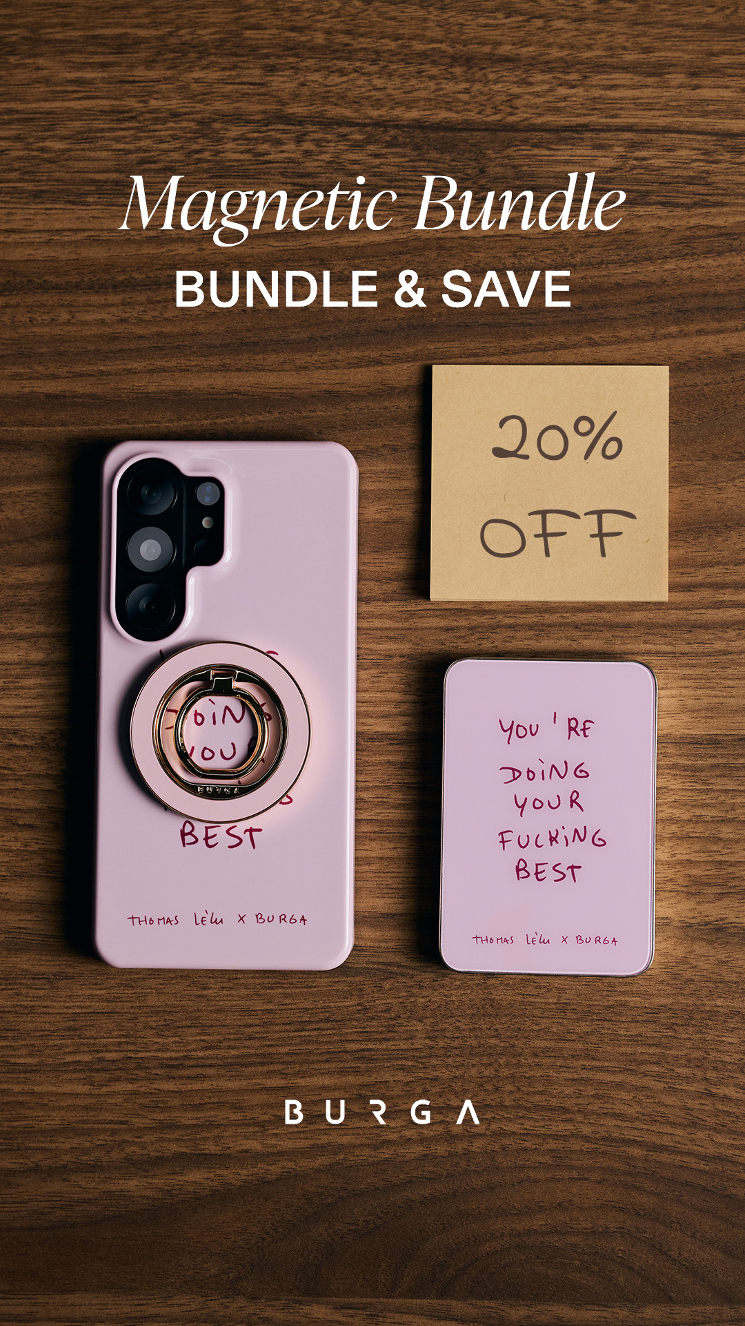BURGA Cases Facebook ad