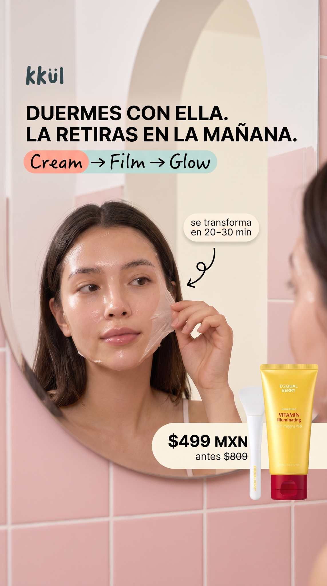 Tienda KKUL - K Beauty Facebook ad: Ahora a $499