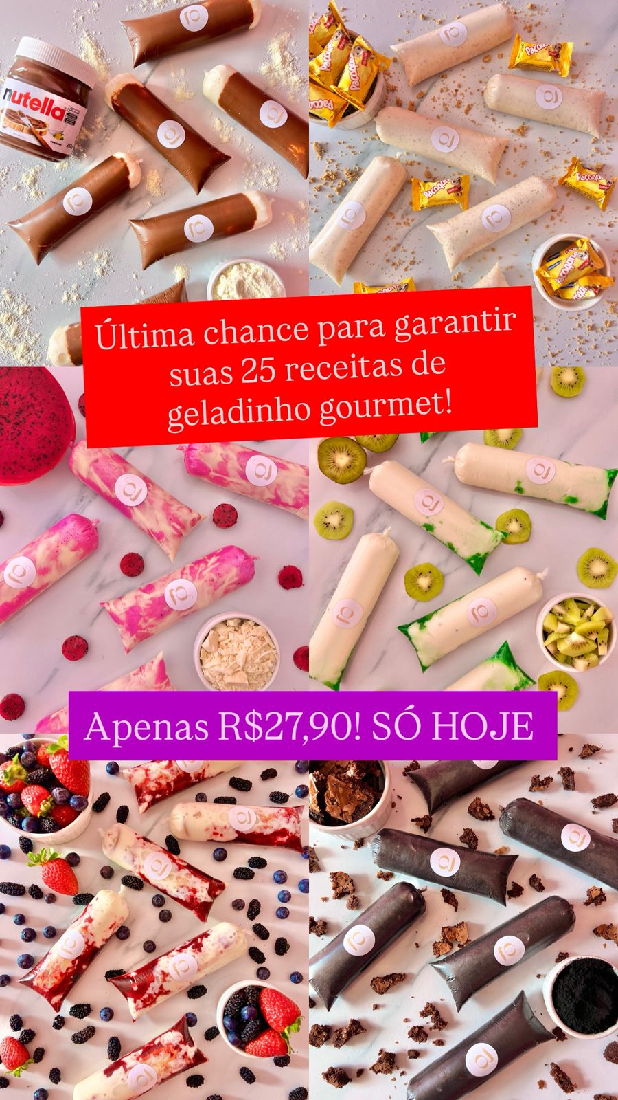 Bombons RG Facebook ad: O E-book Que Fez Gente Comum Faturar Vendendo Geladinho na…