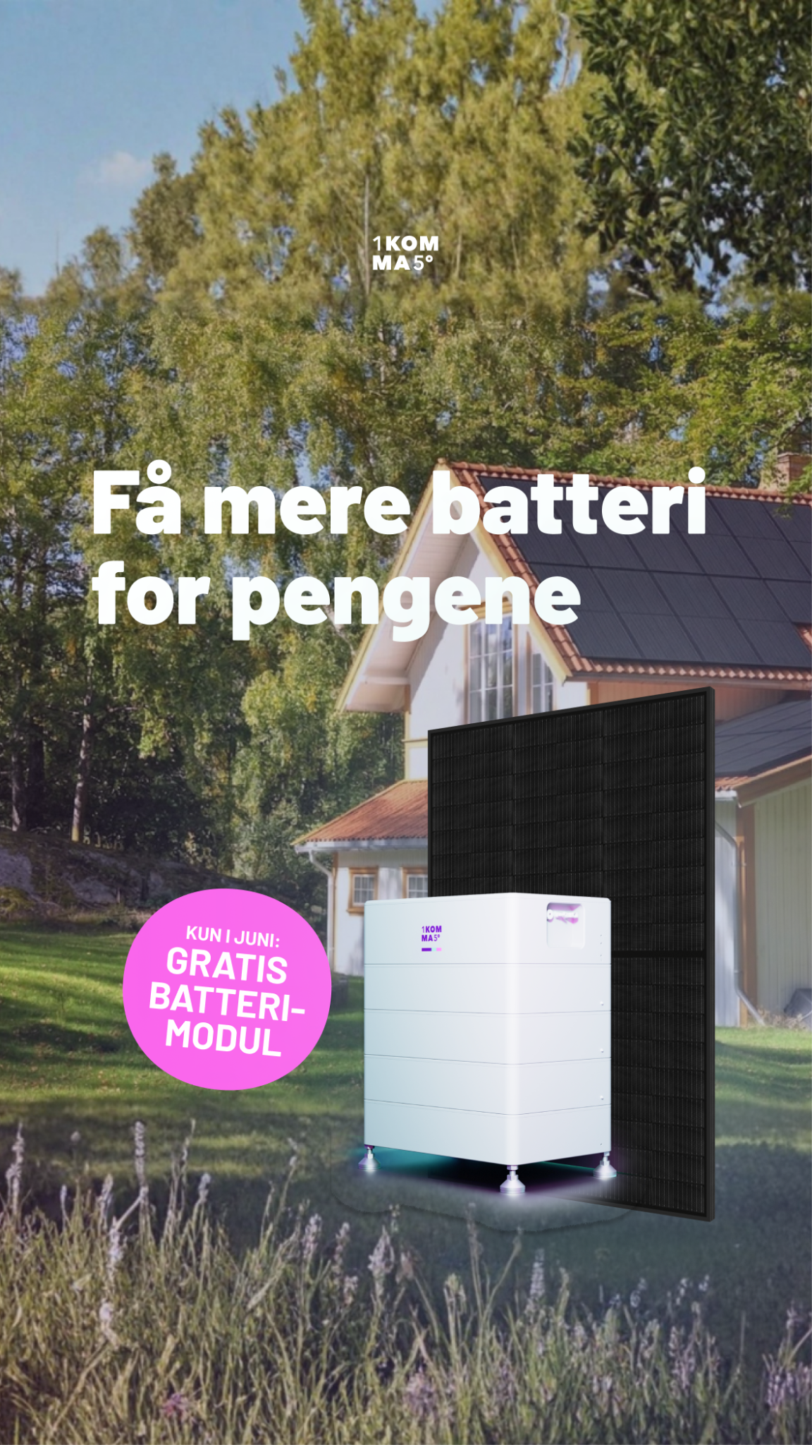 1komma5 Danmark Facebook ad from Jun 1, 2026