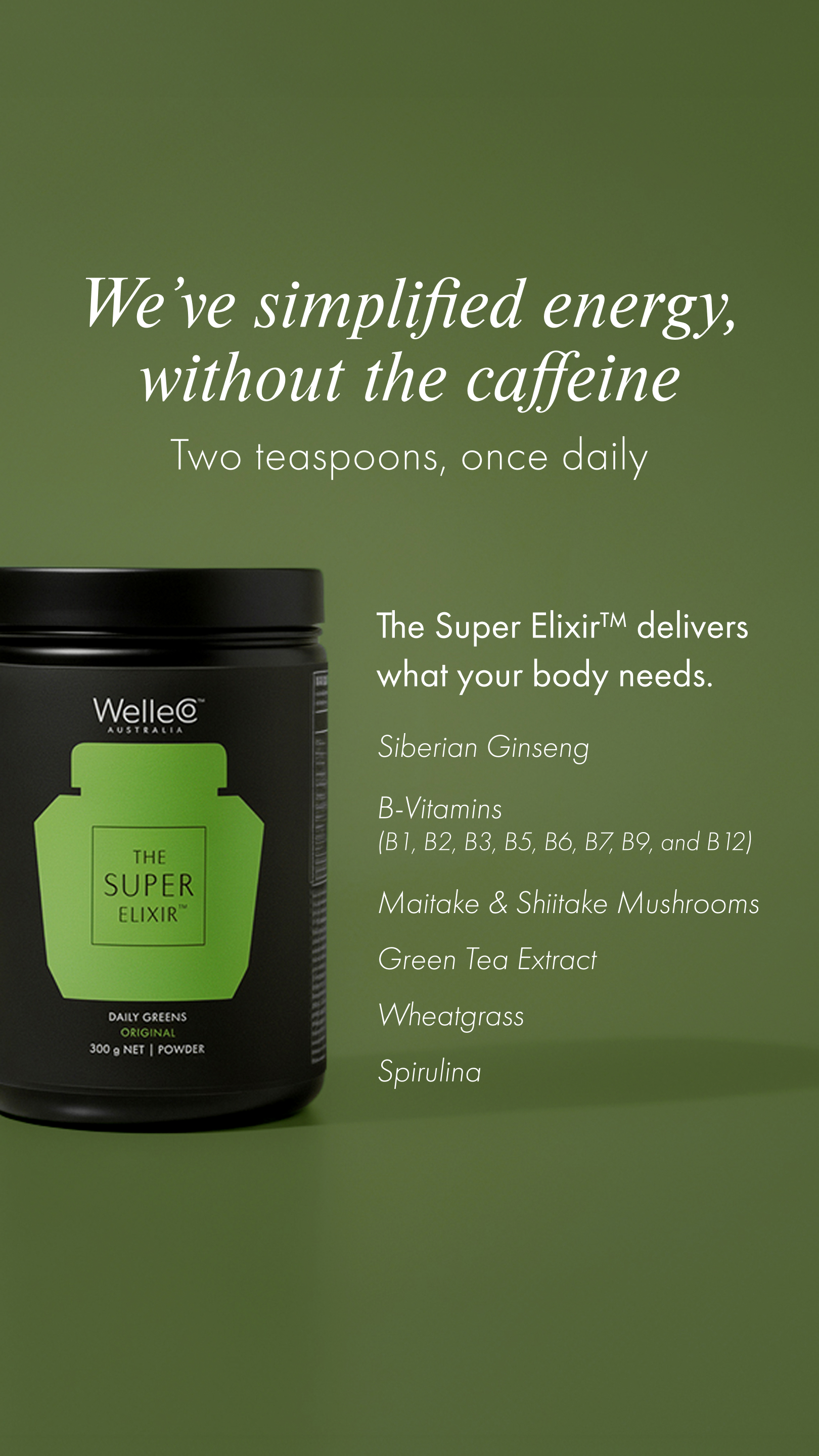 WelleCo Facebook ad