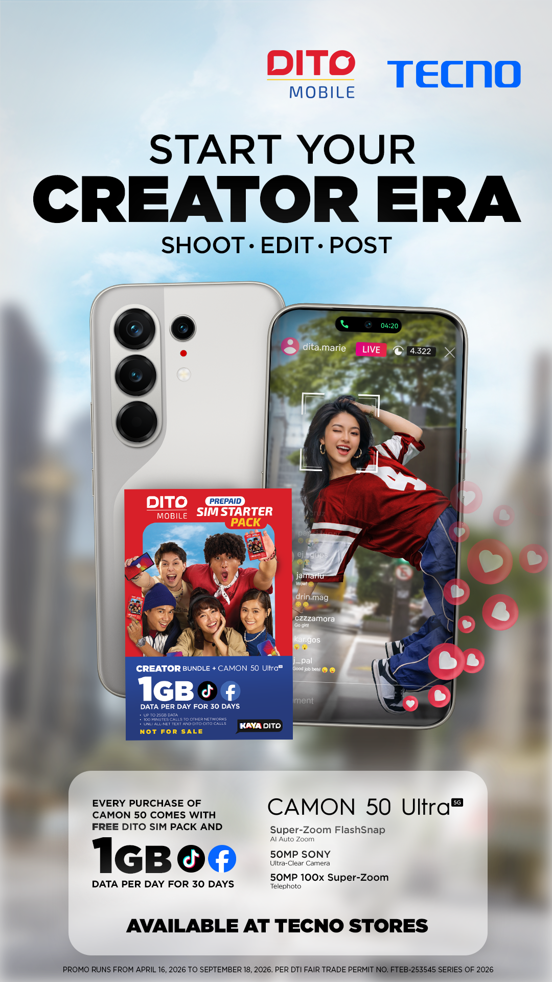 DITO Telecommunity Facebook ad