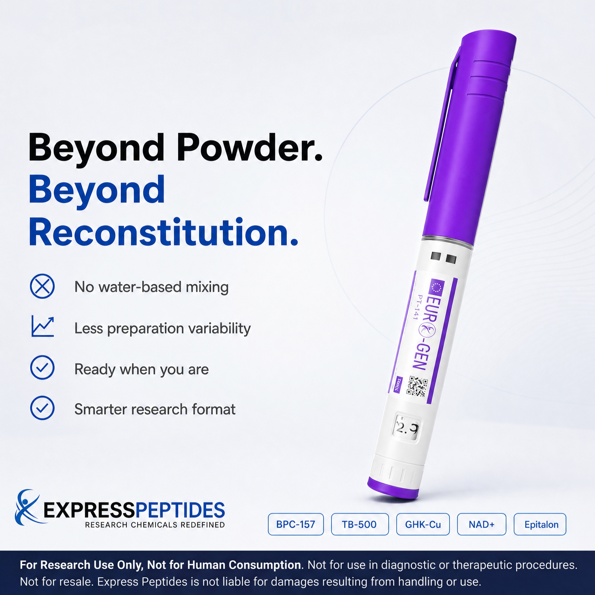 Express Peps Facebook ad: Express Peptides | UK Sourced, Lab Tested Peptides