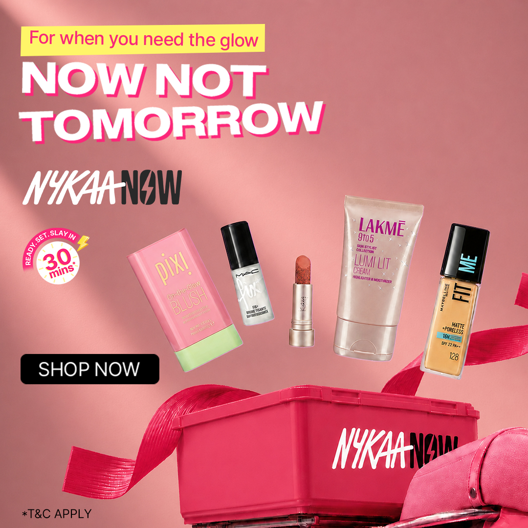 Nykaa Facebook ad: Deliveries Starting in 30 Minutes