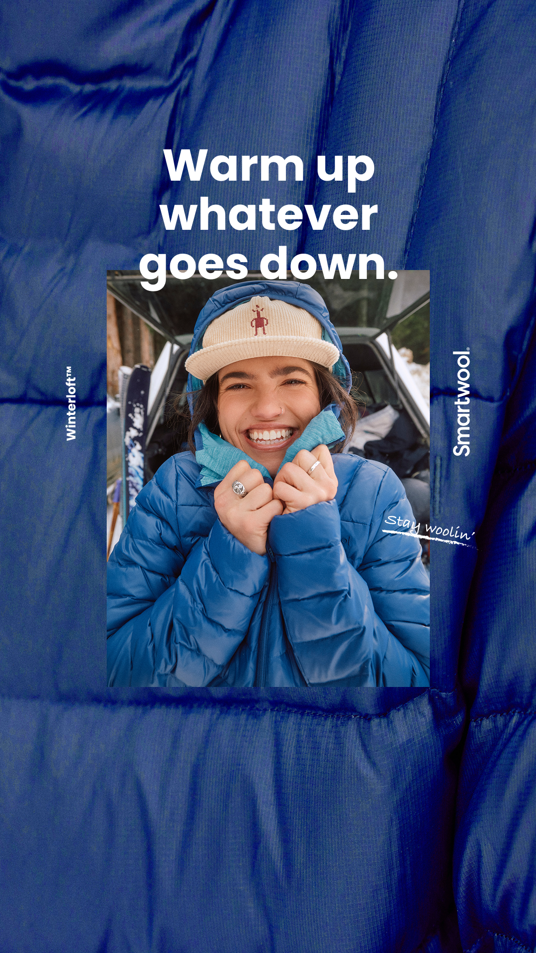 Smartwool Facebook ad: New Winterloft Insulation