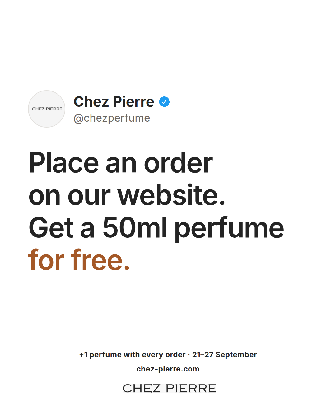 Chez Pierre Facebook ad: Made in France | Risk free purchase | 8h+ lasting!