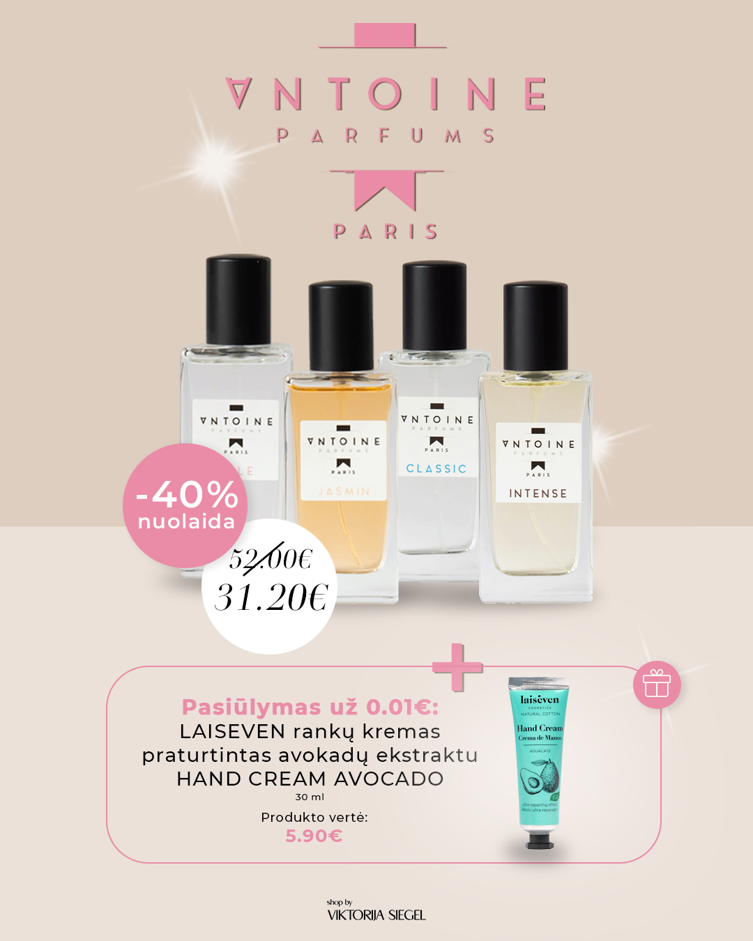Shop by Viktorija Siegel Facebook ad