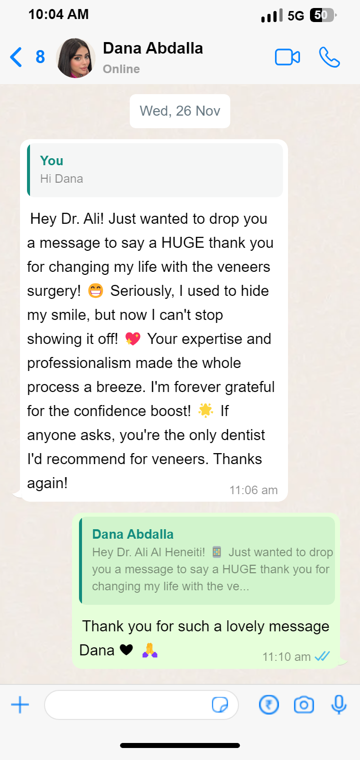 Dr Ali Omair Al-Heneiti - علي الحنيطي Facebook ad: Transform your smile today with Dr.