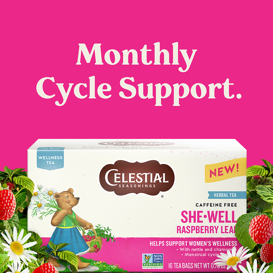 Celestial Seasonings Tea Facebook ad: New Celestial Seasonings Wellness Tea