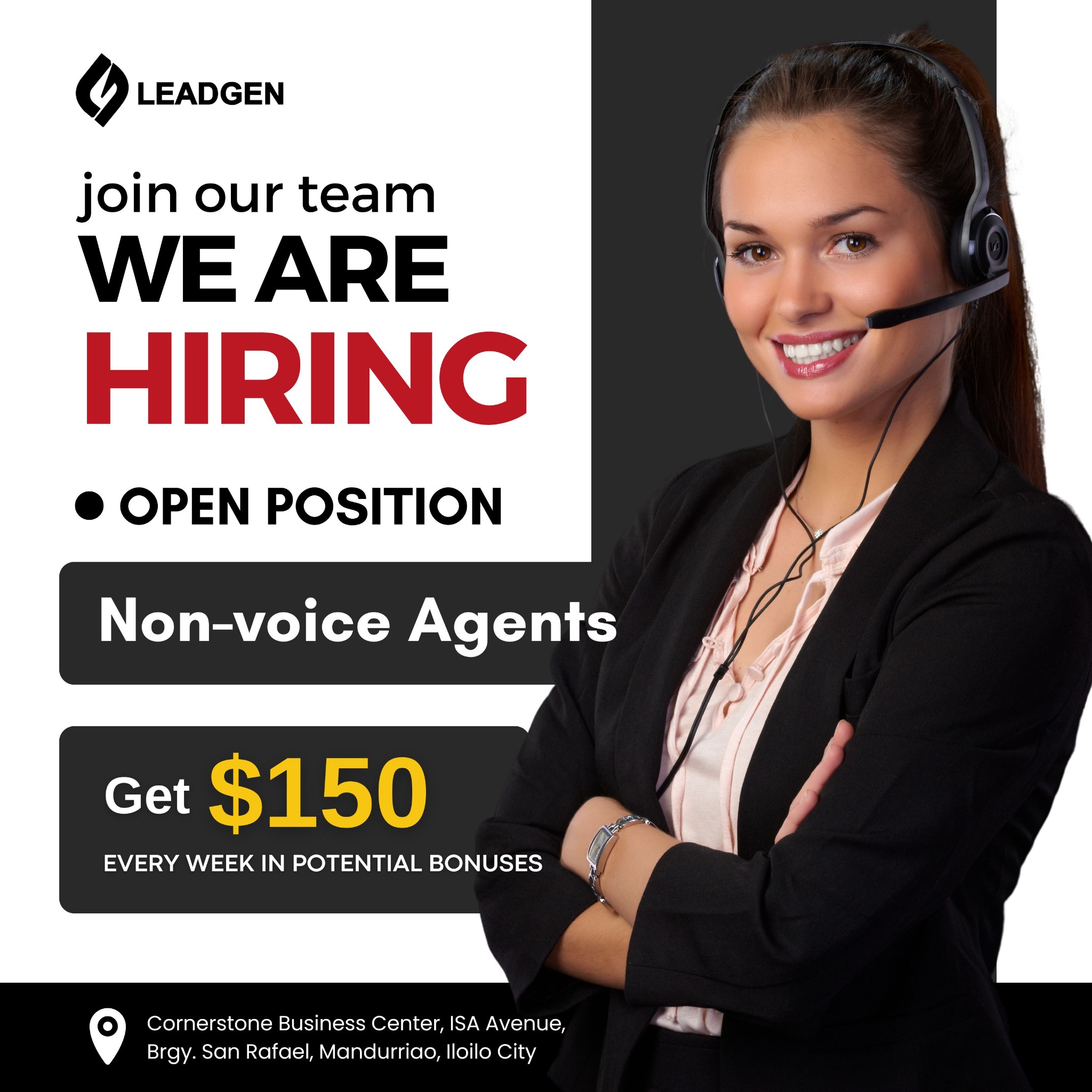 Lead Gen - Lead Generation & Donor Creation Facebook ad: Immediate Hiring: 200 Non-voice Agents