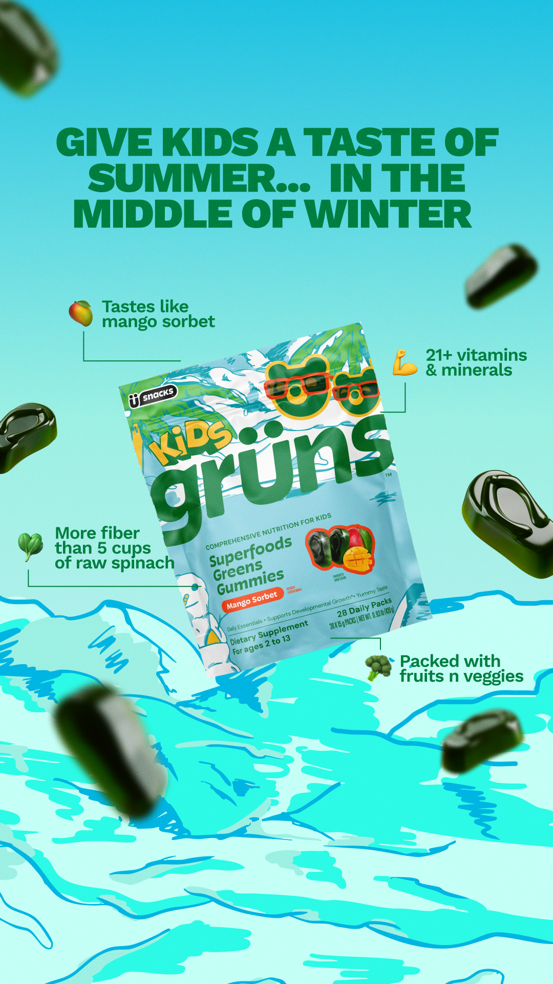 Grüns Kids Facebook ad